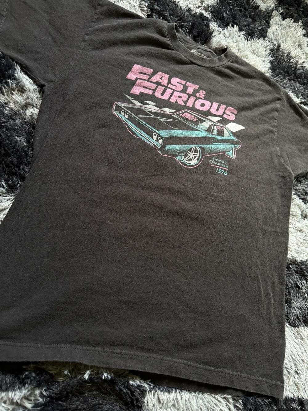 Fast & Furious 1970 Dodge Charger Movie Graphic T-Shirt